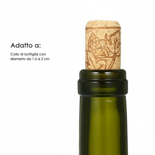 Tappi di Sughero Naturali Riutilizzabili — per Bottiglie di Vino e Liquori