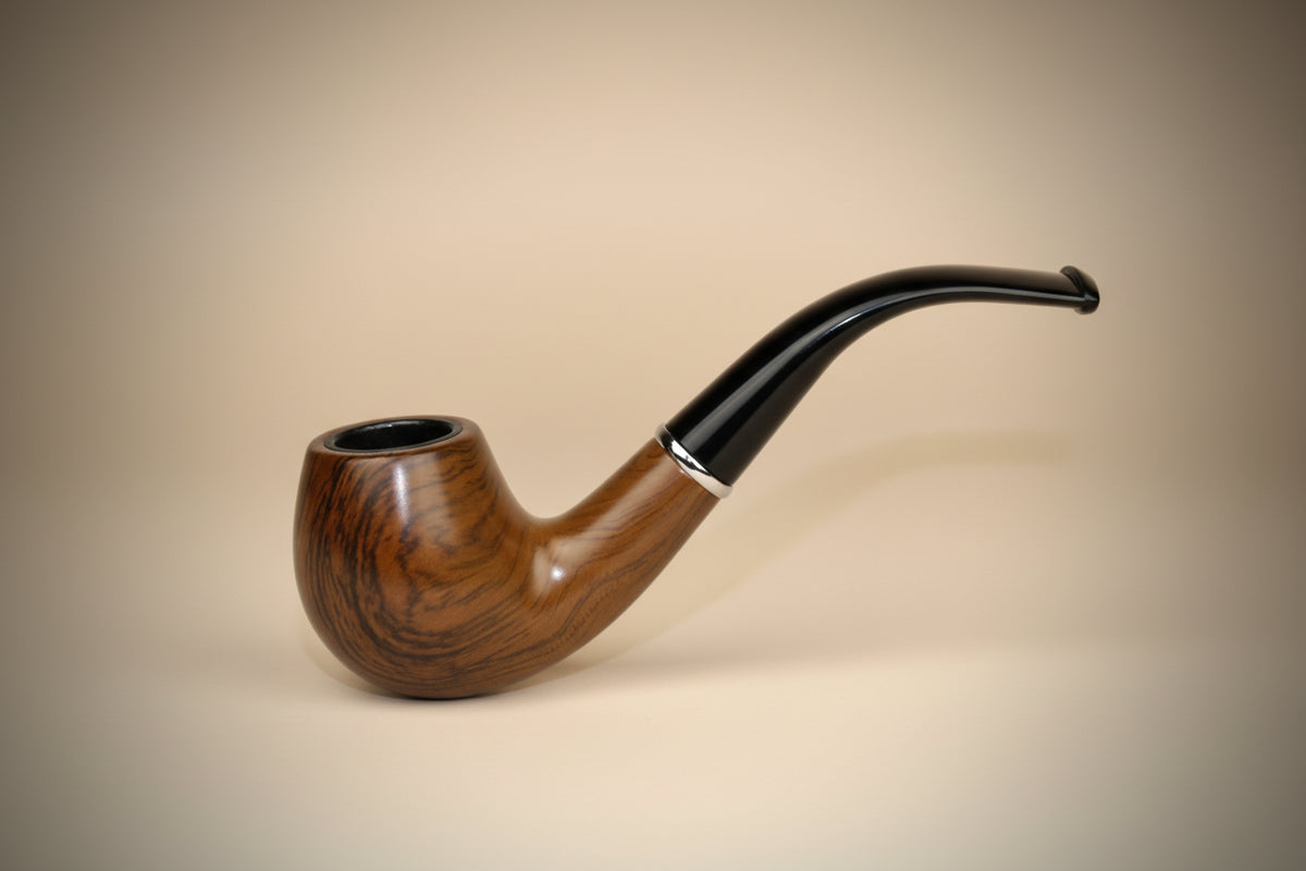 Pipa Classica in Resina Effetto Legno — Filtro Lungo con Boccaglio