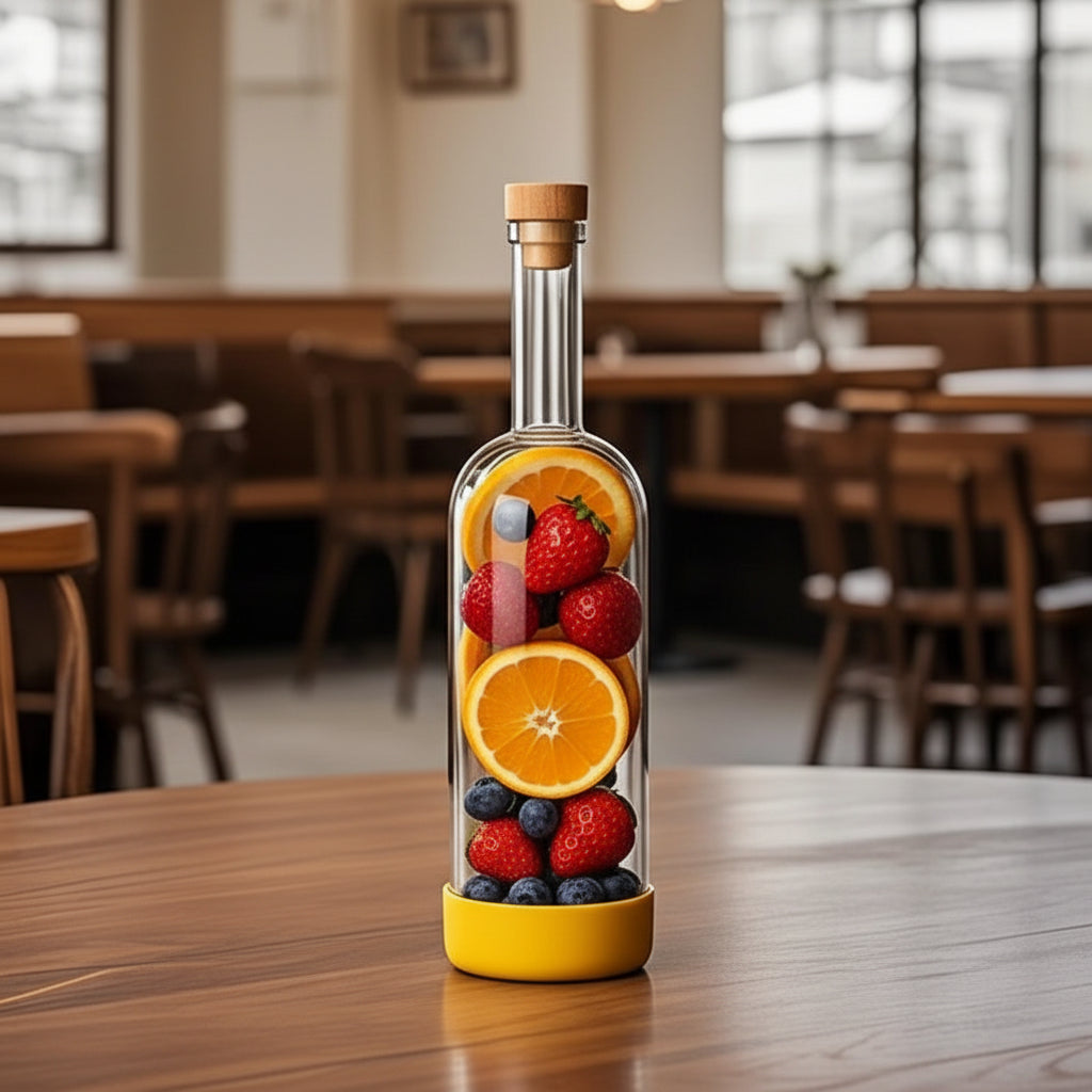 Bottiglia da Bar Graduata 800ml — Accessorio Professionale per Cocktail e Vino