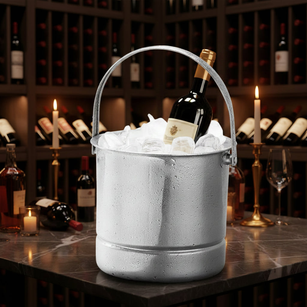 Eiskübel aus Edelstahl — elegant und hygienisch für Bar und Zuhause