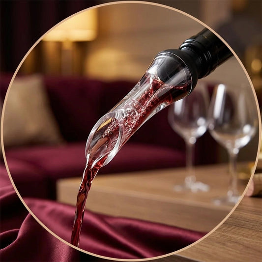 Beccuccio Versatore e Aeratore per Vino — Decanter Istantaneo Salvagoccia Professionale
