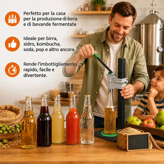 Capsulatrice da Banco Manuale per Birra Fatta in Casa