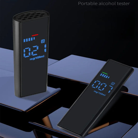 Etilometro Elettronico Ricaricabile con Display LCD — Certificato CE, Batterie Incluse
