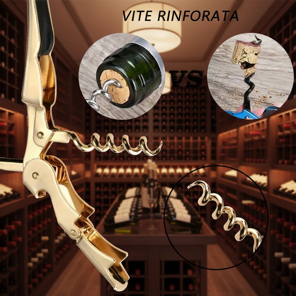 Apribottiglie Tascabile a Doppio Fulcro — per Vino e Birra, Sempre con Te