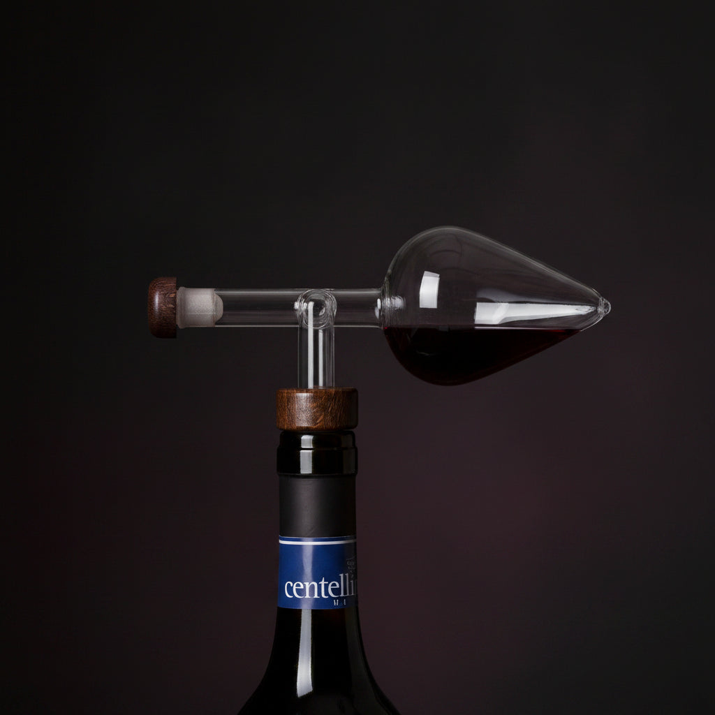 Versatore Aeratore per Vino Untior — Design Italiano per Vini e Whisky