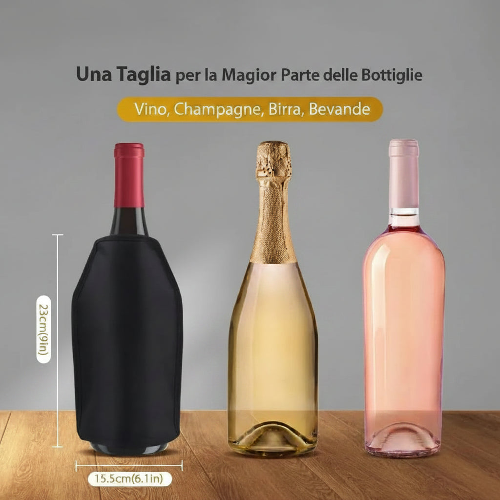 Portabottiglie Refrigerante per Vino — Mantieni la Bottiglia Fresca Senza Ghiaccio