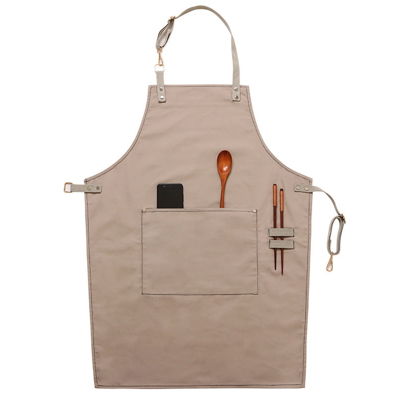 Grembiule in Canvas con Stampa Logo – Cucina e Degustazione