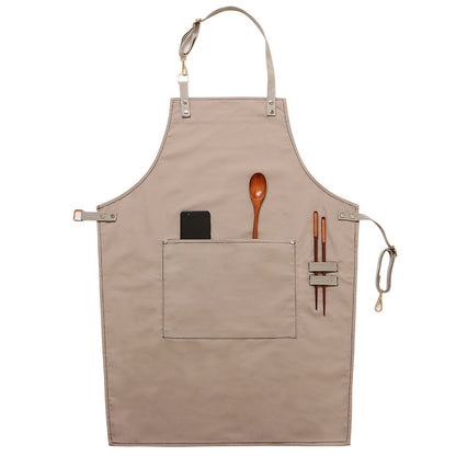 Grembiule in Canvas con Stampa Logo – Cucina e Degustazione