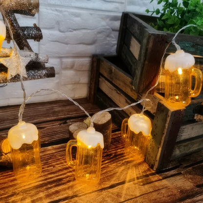 Luci LED a Forma di Birra – Stringa Decorativa per Bar, KTV e Party