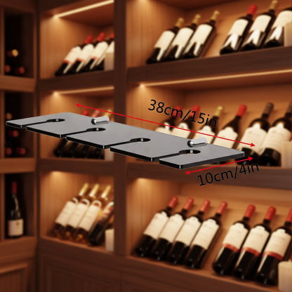 Portabicchieri da Vino a Parete in Acrilico Trasparente – Supporto Calici e Flûte