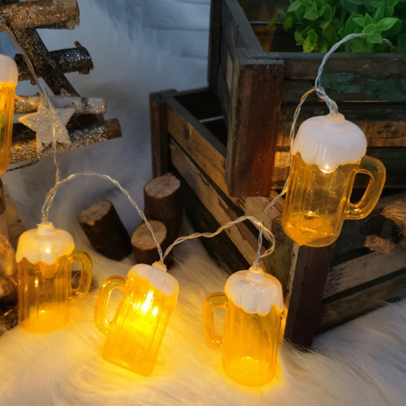 Luci LED a Forma di Birra – Stringa Decorativa per Bar, KTV e Party