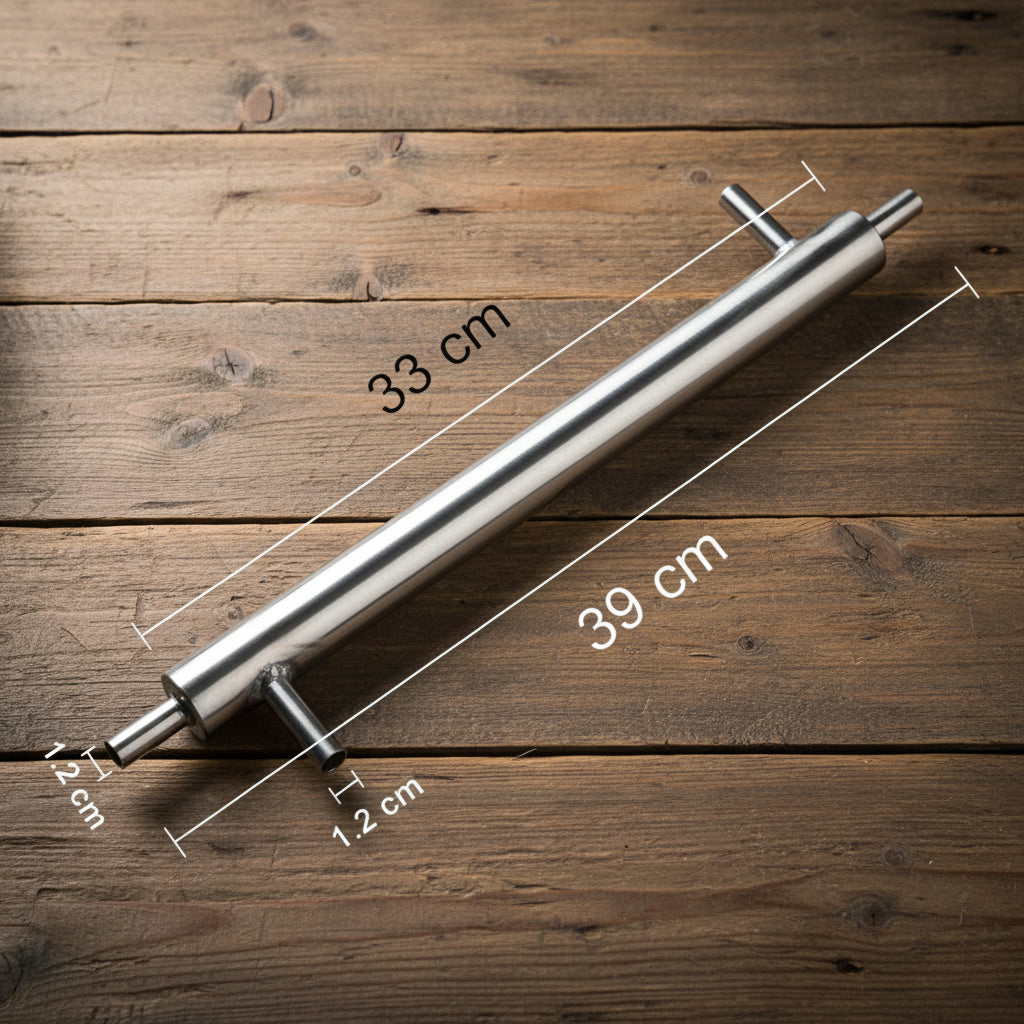Condensatore Esterno per Distillazione in Acciaio Inox — 400mm | Per Vodka, Whisky e Vino