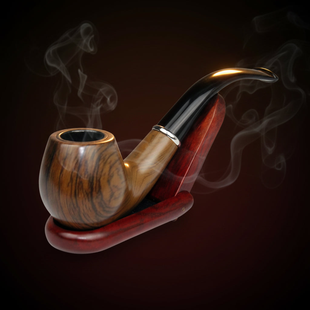 Pipa Classica in Resina Effetto Legno — Filtro Lungo con Boccaglio