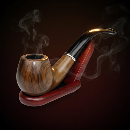 Pipa Classica in Resina Effetto Legno — Filtro Lungo con Boccaglio