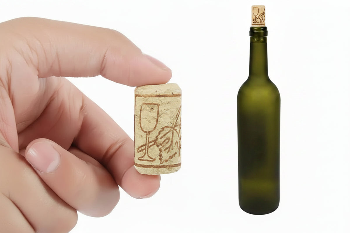 Tappi di Sughero Naturali Riutilizzabili — per Bottiglie di Vino e Liquori