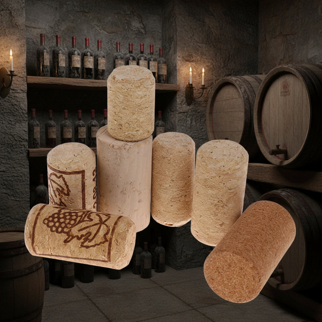 Tappi di Sughero per Bottiglie — Chiusura Naturale per Vino e Liquori