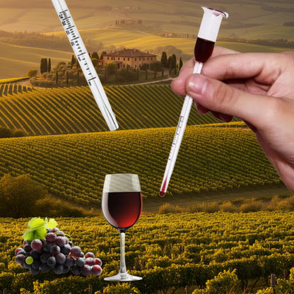 Misuratore di Zucchero nel Vino — Rifrattometro per Analisi Brix e Densità