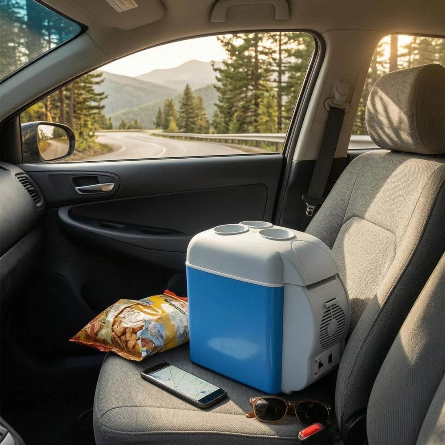 Mini Frigo Portatile 7,5L – 12V/220V per Auto, Ufficio e Degustazioni