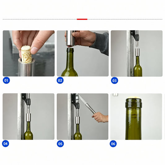 Tappatrice Manuale per Bottiglie di Vino in Acciaio Inox
