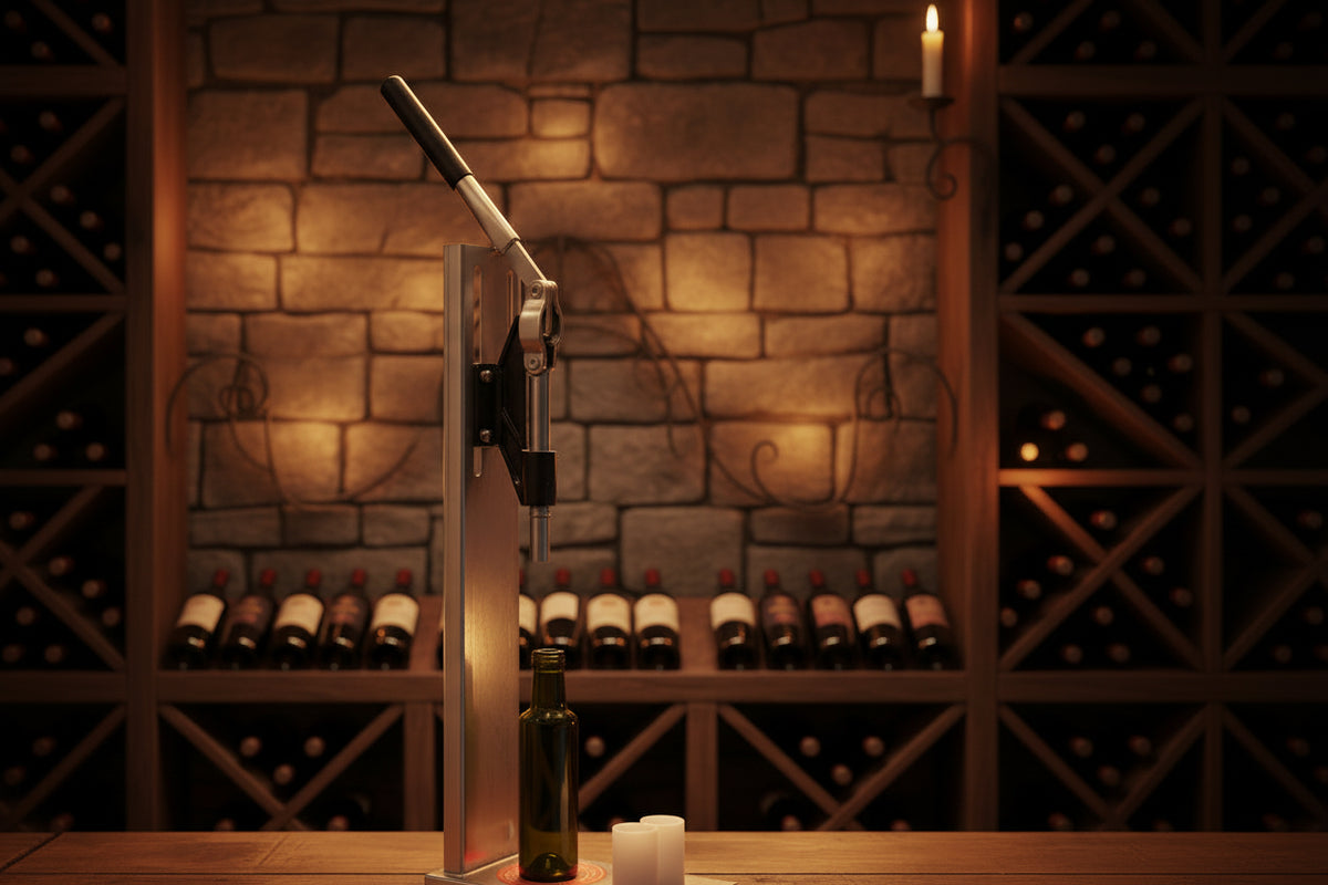 Tappabottiglie da Banco Manuale – Macchina per Tappare Bottiglie di Vino