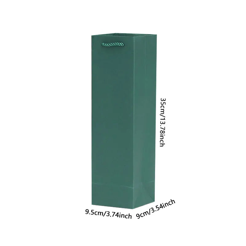 Sacchetti Regalo per Vino con Coulisse in Carta Kraft | Impermeabili e Riutilizzabili – Set 5/10/15/20 pz