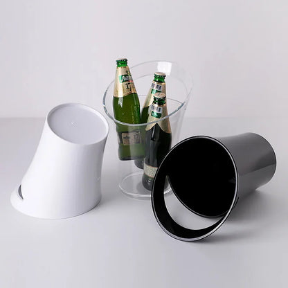 Secchiello Champagne Trasparente in Acrilico – Porta Bottiglia Rotondo 3L