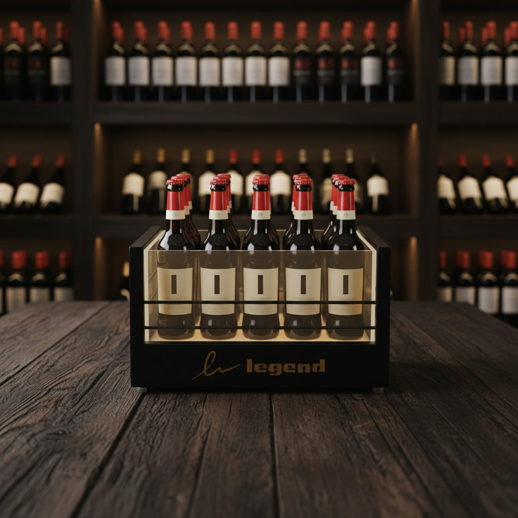 Secchiello per Champagne in Ferro — Porta Ghiaccio Elegante per Bar e Feste