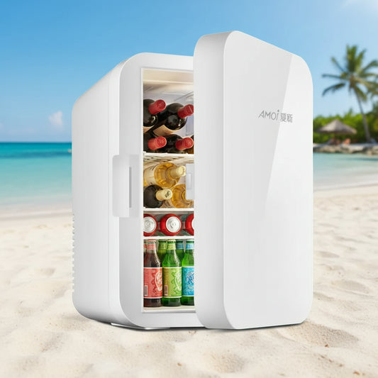 Mini Frigo Portatile 7,5L – 12V/220V per Auto, Ufficio e Degustazioni