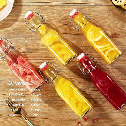 Mini Bottiglie di Vetro con Chiusura Ermetica 8oz — EliteHMX per Conserve e Liquori