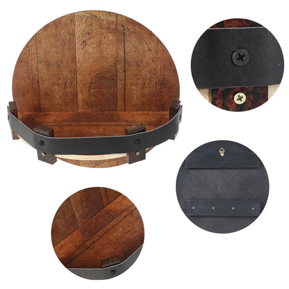 Portabottiglie da Parete in Legno — Espositore Vino Murale per Casa e Cantina