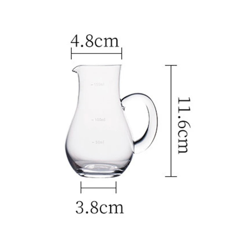 Decanter Dosatore da 150ml con Scala Graduata – Caraffa per Vino, Whisky e Spirits