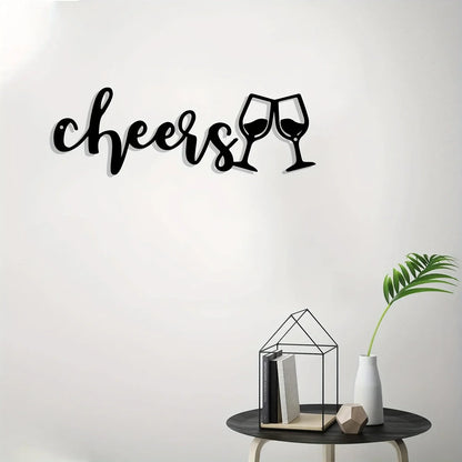 Decorazione Murale in Metallo a Tema Vino — Arte da Parete per Casa e Cantina