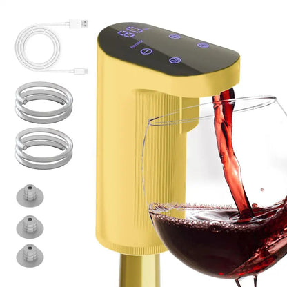 Elektrischer Dekanter für Wein und Whisky — Automatischer USB-Aerator mit 3 Korken