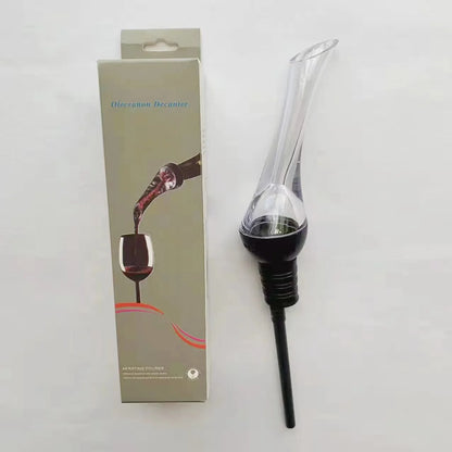 Beccuccio Versatore e Aeratore per Vino — Decanter Istantaneo Salvagoccia Professionale