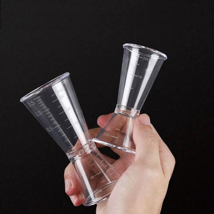 Jigger Dosatore per Cocktail – Misurino in Plastica Trasparente 10-20cc / 20-40cc