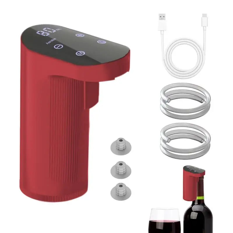 Elektrischer Dekanter für Wein und Whisky — Automatischer USB-Aerator mit 3 Korken