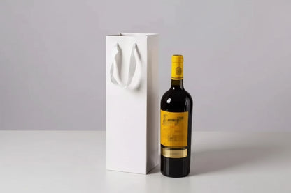 Sacchetti in Carta Kraft per Bottiglia di Vino con Manico | 15 Colori | Set da 10 pz