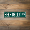 Insegna da pub irlandese - Beer Belly Blvd - Insegna in latta, arte vintage in metallo per tequila per casa, bar, caffè, garage, decorazione murale stile rustico.