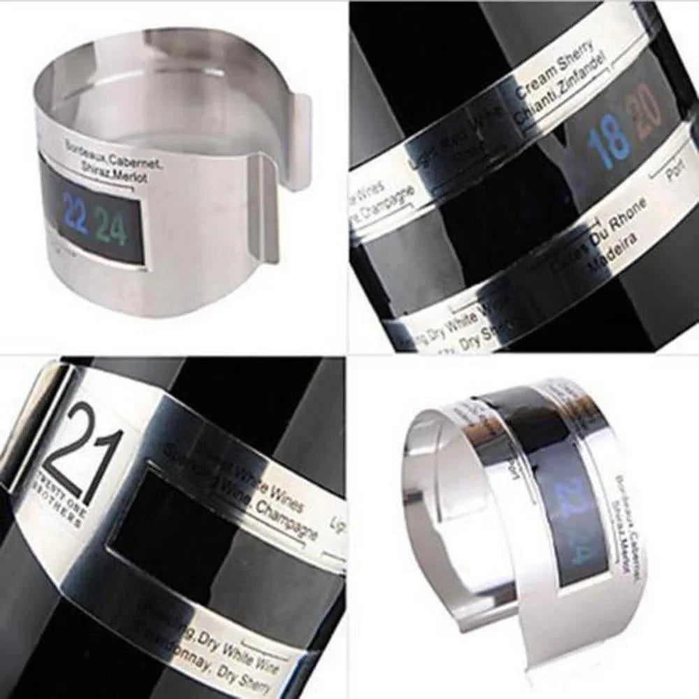 Termometro per collo di bottiglia con display LCD
