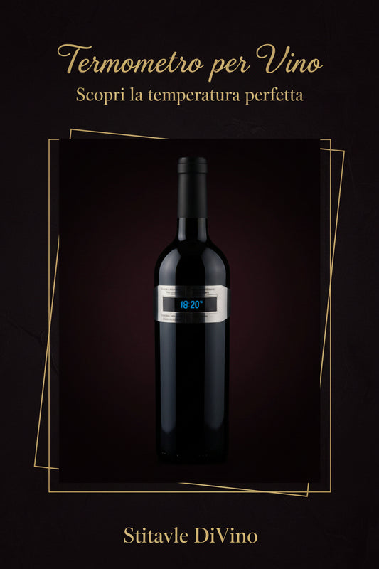 Termometro per Collo di Bottiglia con Display LCD — Temperatura del Vino Sempre Sotto Controllo