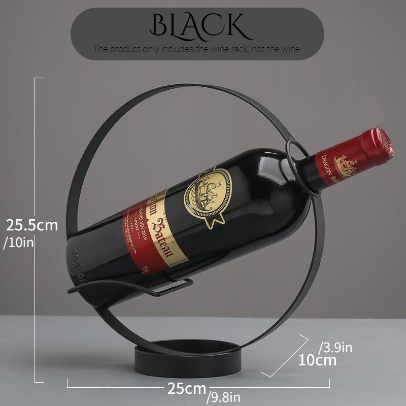 Portabottiglie Retrò in Ferro — Espositore Vintage per Vino da Casa e Bar