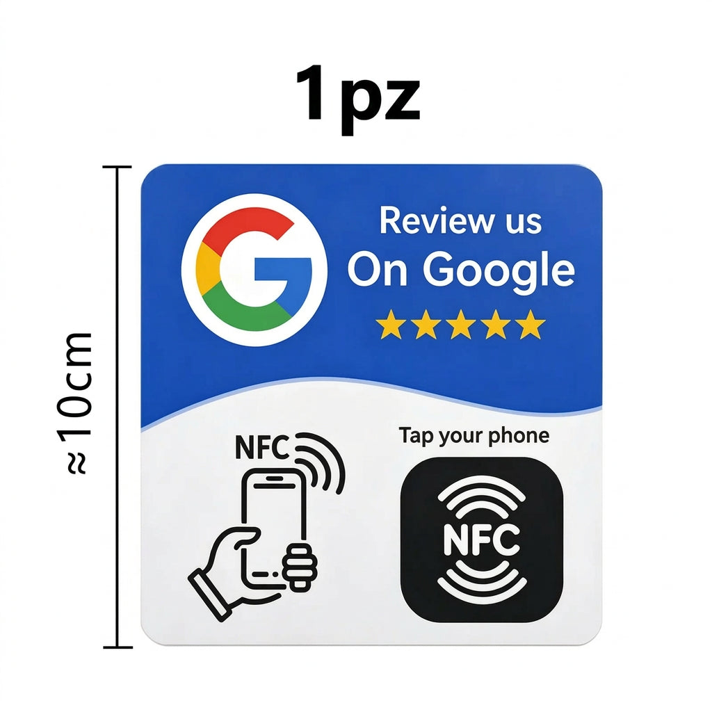 Card NFC programmabile per recensioni Google