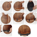 Portabottiglie da parete in legno