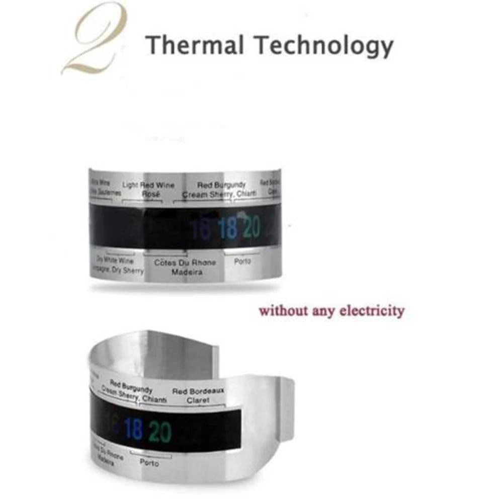 Termometro per collo di bottiglia con display LCD