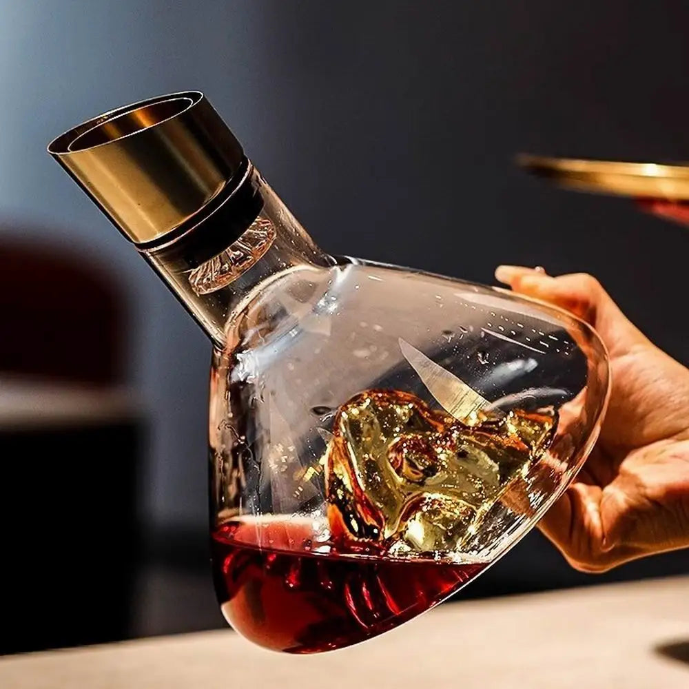 Dekanter Iceberg 1,5L — Mundgeblasenes Kristall mit integriertem Luftbelüfter