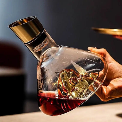 Dekanter Iceberg 1,5L — Mundgeblasenes Kristall mit integriertem Luftbelüfter