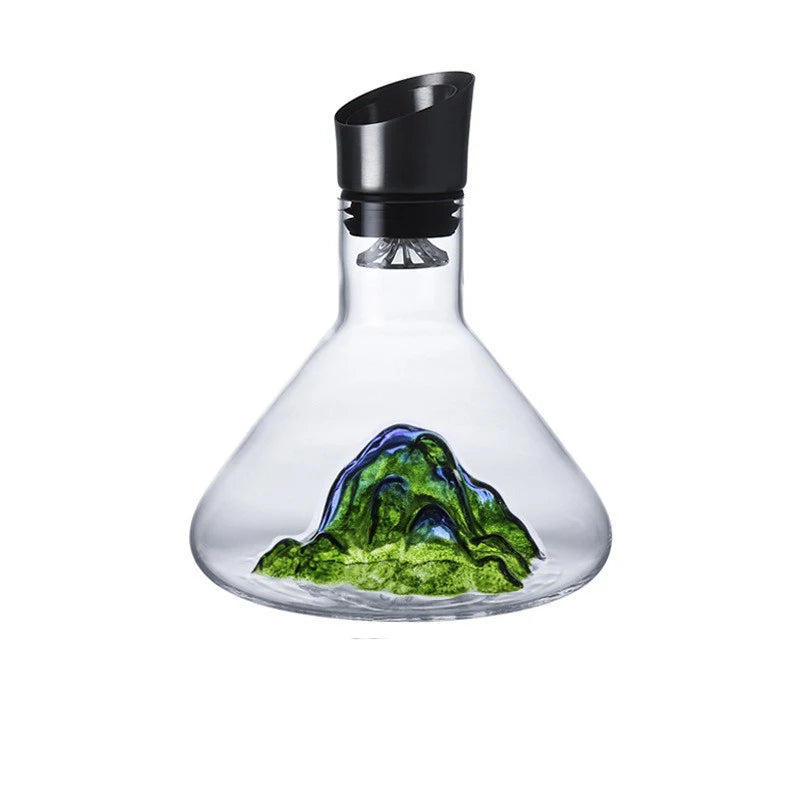 Dekanter Iceberg 1,5L — Mundgeblasenes Kristall mit integriertem Luftbelüfter