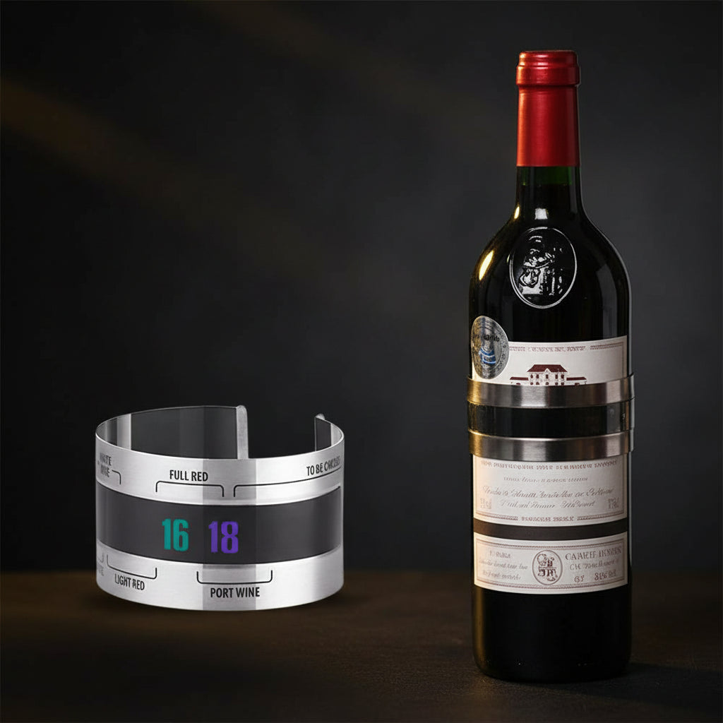 Flaschenhals-Thermometer mit LCD-Display — Weintemperatur immer im Griff