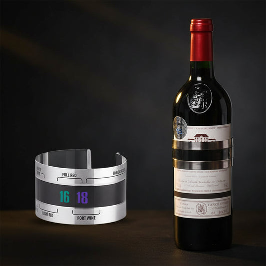 Termometro per Collo di Bottiglia con Display LCD — Temperatura del Vino Sempre Sotto Controllo
