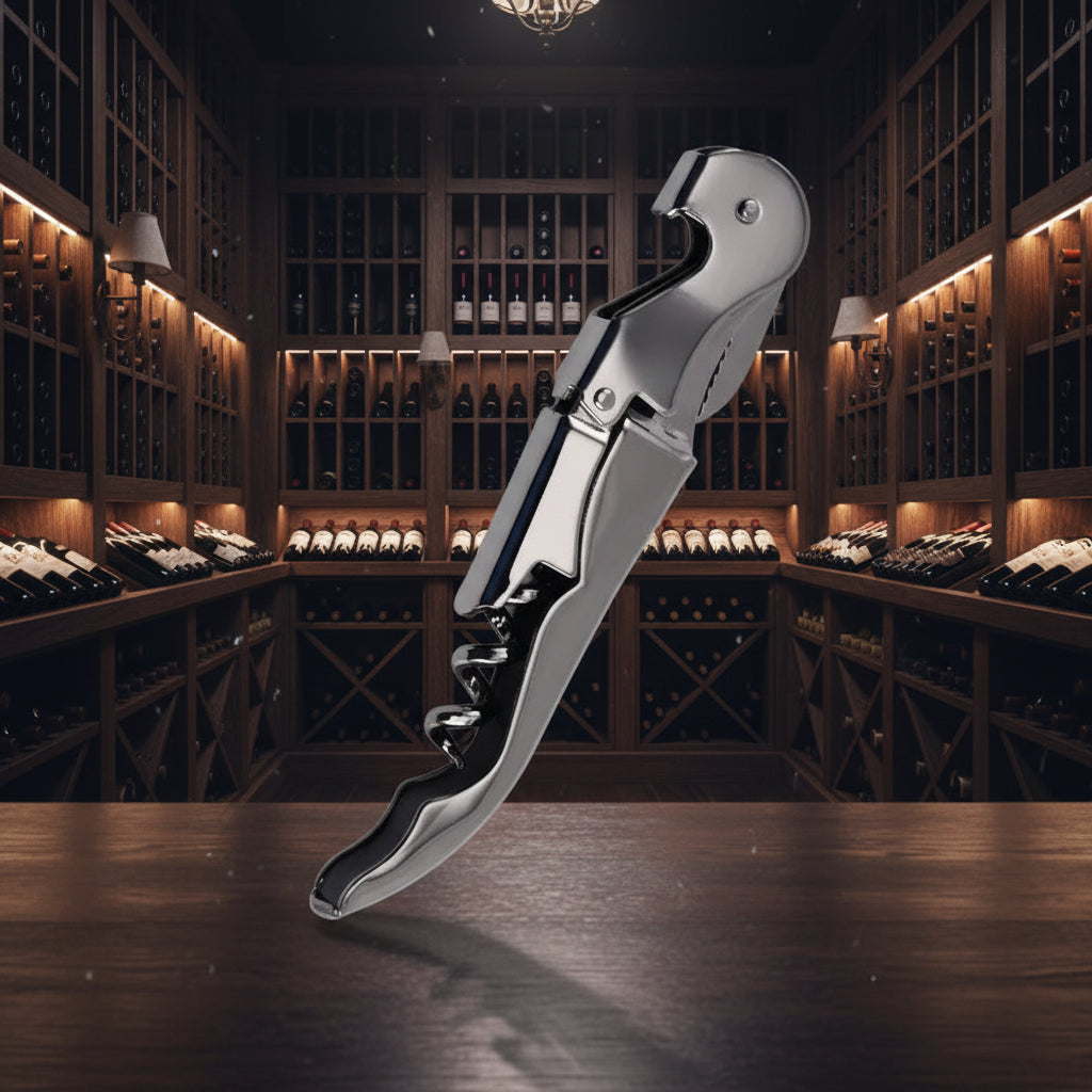 Apribottiglie Tascabile a Doppio Fulcro — per Vino e Birra, Sempre con Te